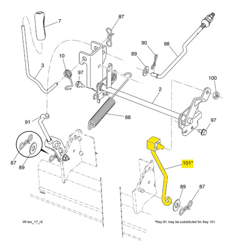 Link Eixo Trator Husqvarna Lt1597 Lth1842 Original