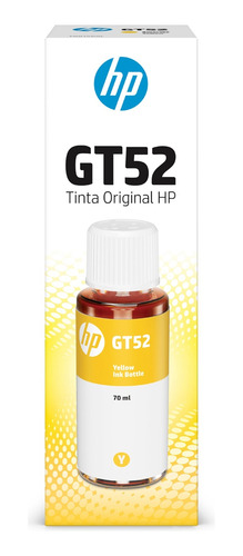 Botella De Tinta Hp Gt52 Amarillo