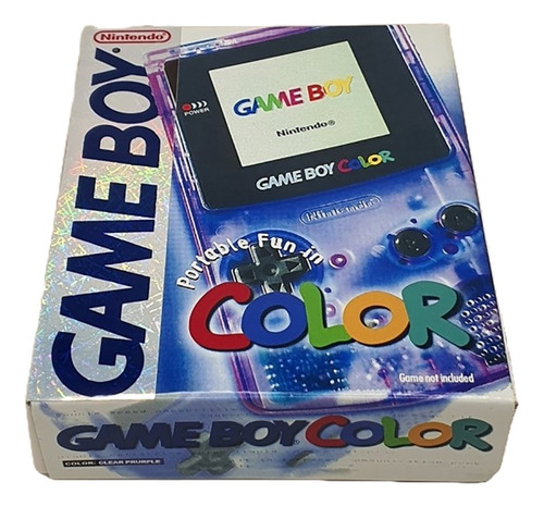 Caja Custom Gameboy Color Purple Clear Nueva