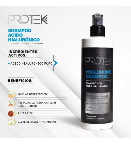 Protek Shampo Con Ácido Hialurónico 360ml