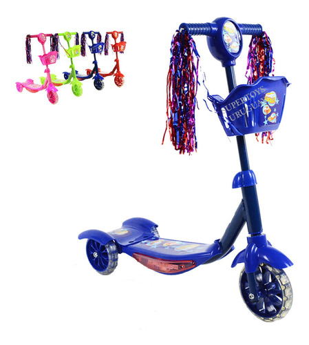 Monopatin Tripatin Scooter Infantil Musical Con Luces St