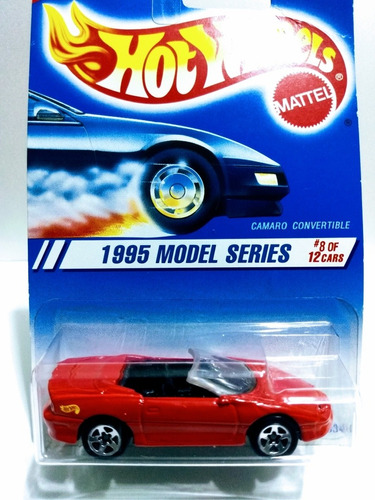 Carrito Hot Wheels Camaro Convertible Rojo Edición 1995 1:64