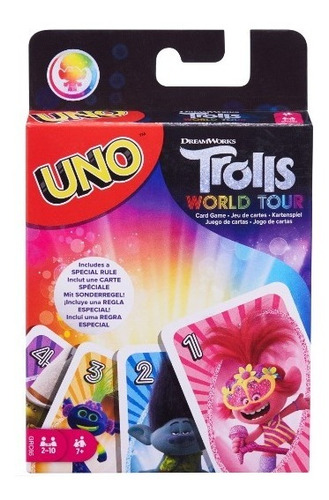 Uno Trolls Juego De Cartas Dreamworks