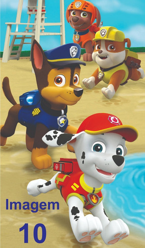 Imagem 8 de 10 de Adesivo Papel De Parede Infantil Patrulha Canina 5m²