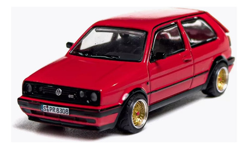 Xcartoys Golf Gti Mk2 Vw Escala 1/64 1:64 Auto Coleccionable Rojo