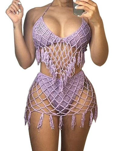 Zt Conjunto Traje De Baño Cuello Colgante Y Ropa Interior