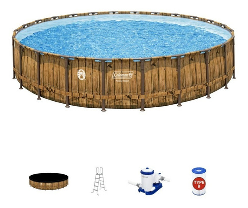 Alberca Con Marco De Acero, Coleman Power Steel , 24'x 52''