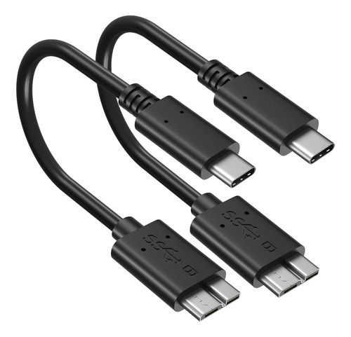 Besgoods Cable Corto Micro B A Usb C, Cable De Disco Duro Ex