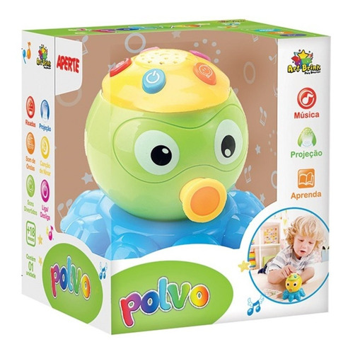 Polvo Infantil Com Efeitos Sonoros Musica E Luz Art Brink 