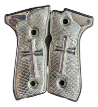 Comprar Cachas Beretta 92fs Grips Cruz Chapa De Oro 24k Y Tornillos