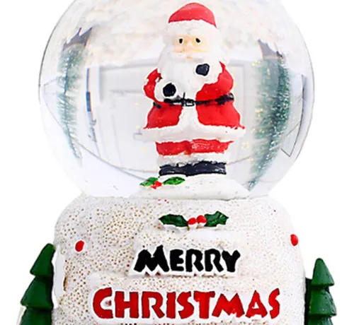 Bola De Nieve Navideña, Bola De Cristal Brillante Para