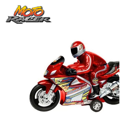 Moto Racer Vermelha Com Som De Motor Líder Brinquedos