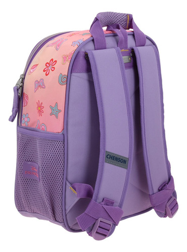 Mochila Escolar Kinder Princesas Chenson Lila Princesas