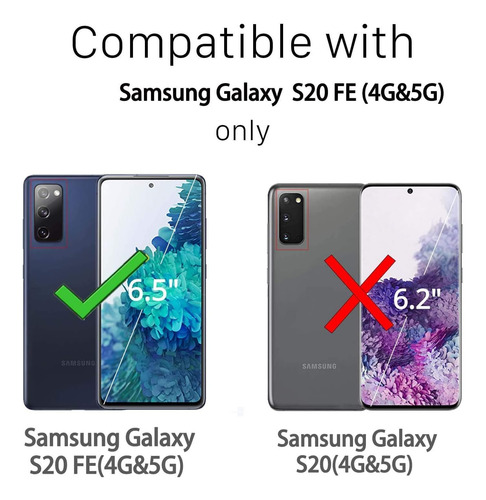 Fdtcyds Funda Antigolpes P/ Samsung Galaxy S20 Fe Tarjetero