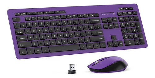 Combo De Teclado Y Mouse Inalámbrico, Llavero Usb Inalámbric