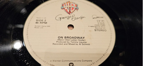George Benson Love X Love On Broadway Vinilo Maxi Uk 80 Hit