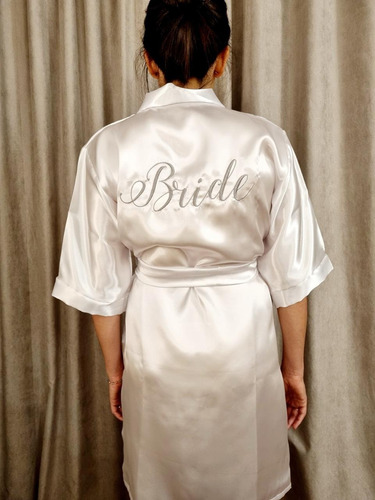 Batas Para Novia- Bride (letras Plateadas)