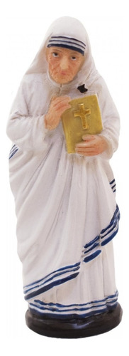 Imagem Santa Madre Teresa De Calcutá 9cm Enfeite Resina Cor Branco
