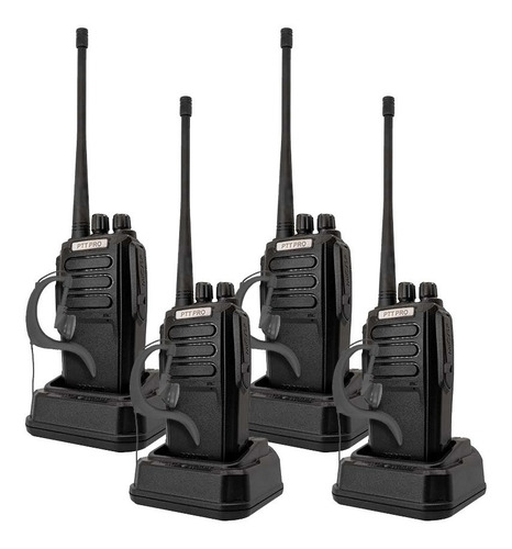 4 Radios Uhf Vhf Pro3000 16 Ch C Kenwood Motorola Color Negro