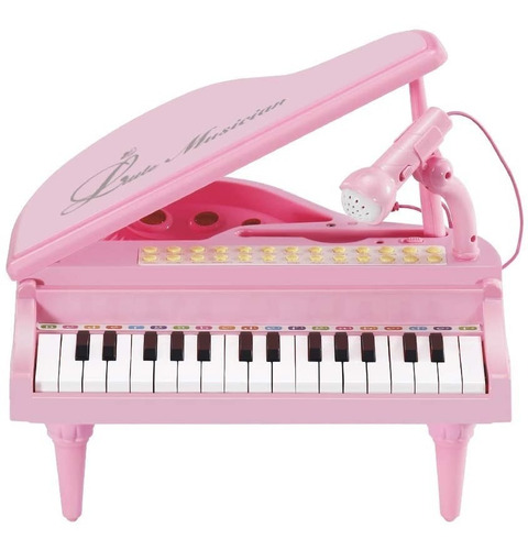 Mini Piano Para Niños Con Microfono Y Conexion Mp3