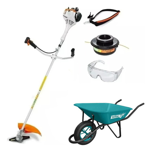 Kit Desmalezadora Bordeadora Fs55 Stihl 27,2cc + Carretilla