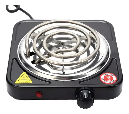Fogão Cooktop Relnix 1 Boca Camping Viagem 1000w 110v Cor Preto