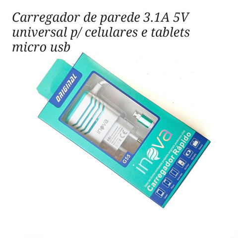 Xt621 - Carregador Usb Mais Rápido 5v Celular LG Kit C/ 6