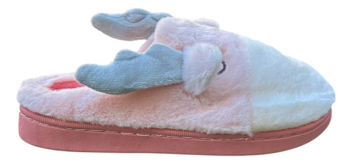 Pantuflon Pantufla Mujer Venado Animad Negr Importad Abrigad