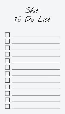 Libro To Do List Notepad : Shit To Do List, Checklist, Ta...