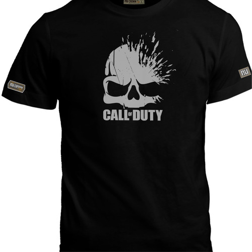 Camiseta Call Of Duty Logo Cráneo Videojuegos Hombre Bto 