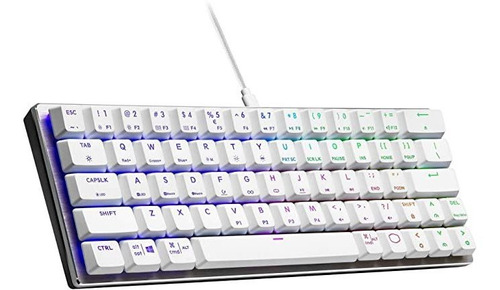 Cooler Master Sk620 - Teclado Mecánico 60% Blanco Pl