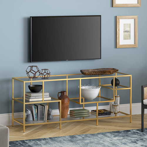 Deveraux - Soporte Rectangular Para Tv Con Estantes De Crist