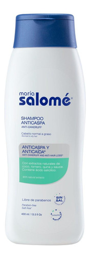 Shampoo Control Caspa Sin Sal X 400 Ml - María Salomé