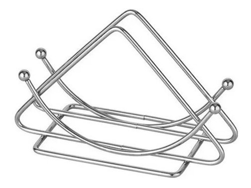 Servilletero Metal Por 12 Unidades Forma Triangular 