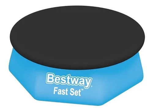 Imagen 7 de 10 de Cobertor Cubre Pileta Original Reforzado Bestway 244cm 58032