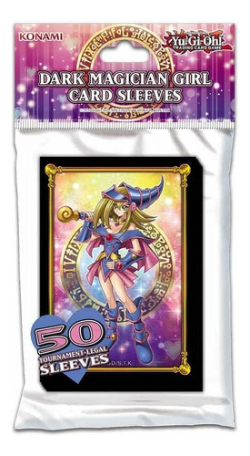 Yugioh! Dark Magician Girl Card Sleeves (folios) 50 Unidades