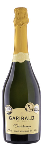 Espumante Brasileiro Branco Brut Garibaldi Chardonnay Serra Gaúcha Garrafa 750mlGaribaldi adega Garibaldi 750 ml