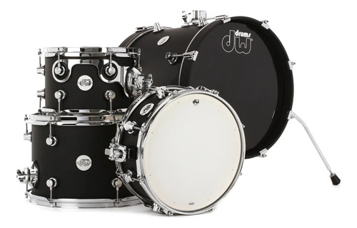 Bateria Dw Mini Pro Black 4 Cuerpos Bombo 16