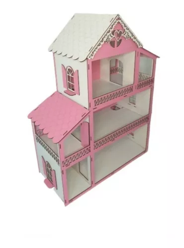 Casa de Boneca em mdf com Tema 60cm