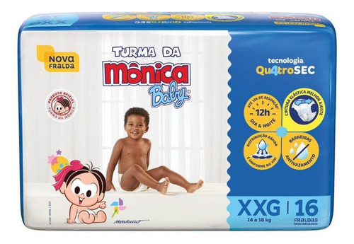 Fraldas Turma Da Mônica Baby - Conforto Para O Bebê