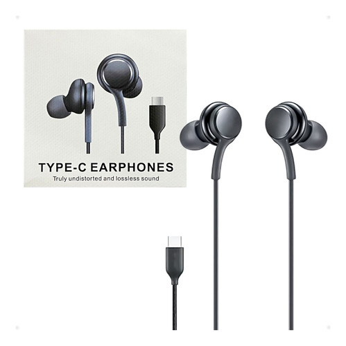Fones de ouvido tipo C compatíveis com qualidade premium Akg - Otec Color Black