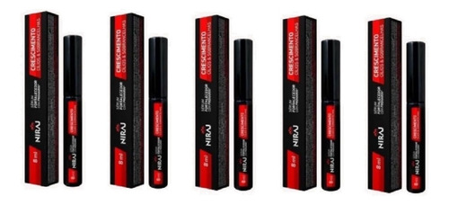 5 Séruns Crescim. Cílios E Sobrancelha Niraj Prohairin 8ml
