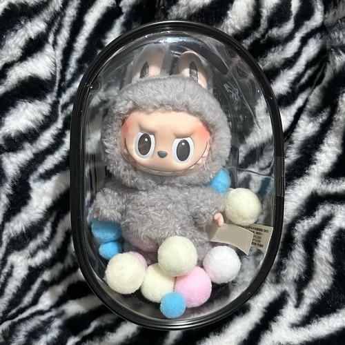 Vitrina Coleccionable Para Mini Figura Bola De Llavero Negra
