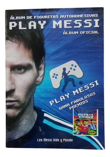 Álbum Play Messi - Vida Y Pasion Completo - Laminas Pegadas