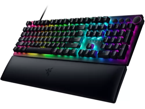 Teclado gamer Razer Huntsman V2 QWERTY Clicky Optical Switch Purple español  España color negro con luz