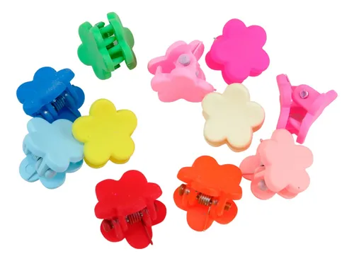 comprar Mini Ganchitos Broches Engomado Para Pelo Colores X50 Unid
