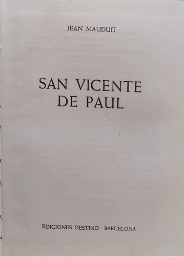 Liubro De San Vicente De Paul (aa200