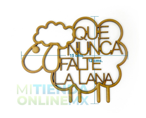 Imagen 3 de 4 de Borrego Amuleto Oveja, Que Nunca Falte La Lana Mdf (pack 3)