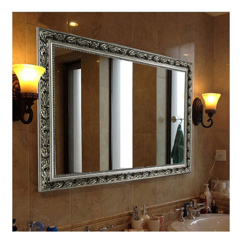Espejo Montado Pared Para Baño Sala Estar Decoracion Pasillo