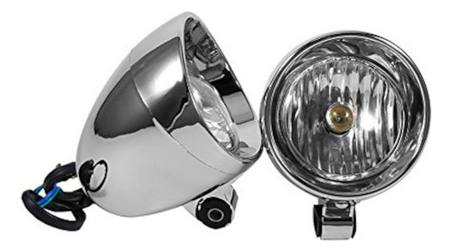 Par De Refletores De Luz Neblina Pequenos Para Motocicletas